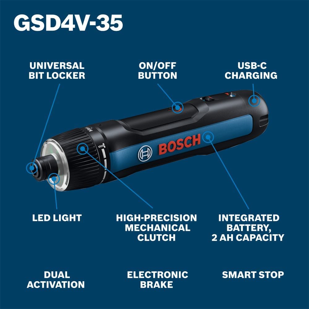 مفك براغي كهربائي ذكي BOSCH GO 4 USB-C | دقيق، سهل الاستخدام، وفعال مفك براغي كهربائي ذكي BOSCH GO 4 USB-C | دقيق، سهل الاستخدام، وفعال